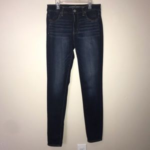American Eagle Dark Wash High Rise Jeggings